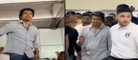 Kerala fans cheered for Vijay at the airport!